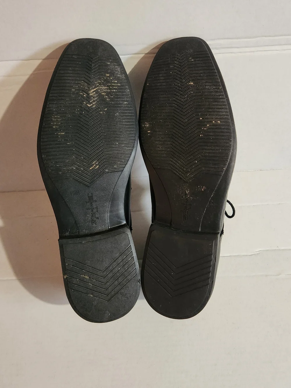 Men's Black Leather Lace-Up Derby Shoes